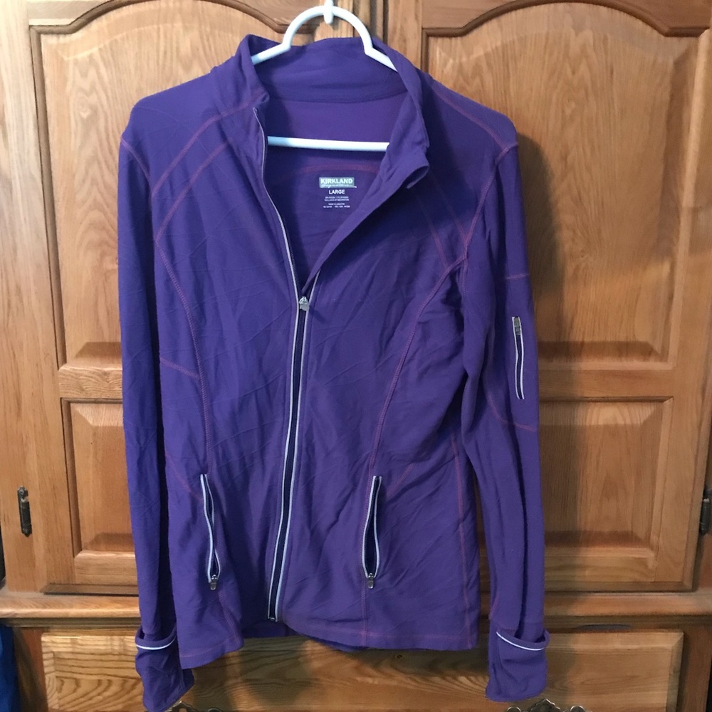 Kirkland athletic zip up jacket